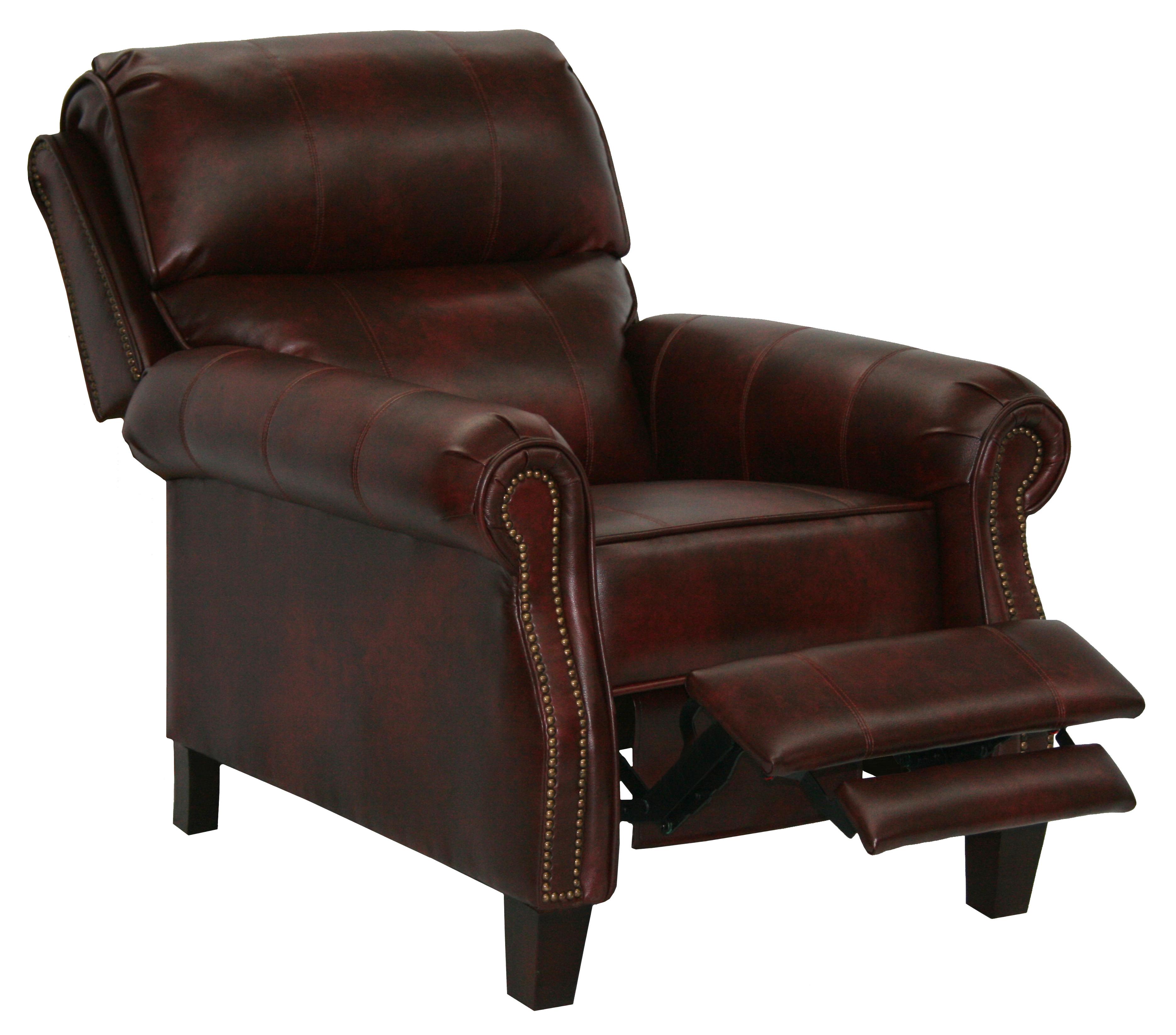 Catnapper Motion Chairs and Recliners Frazier High Leg Recliner with Extended Ottoman in